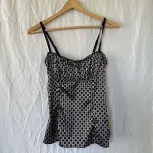 Retro polka dot tank